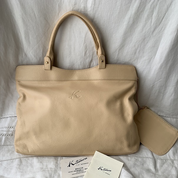 ◎キタムラ レザーバッグ トートバッグ 本革 Kitamura レディース 鞄 ハンドバッグ 1円 良品kitamura キタムラ　トートバッグ　本革