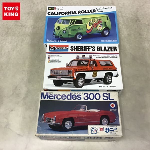 1円〜 レベル等 1/25 フォルクスワーゲン バン カリフォルニアローレル 1/24 メルセデス 300SL 他 フォルクスワーゲン サンバ バン