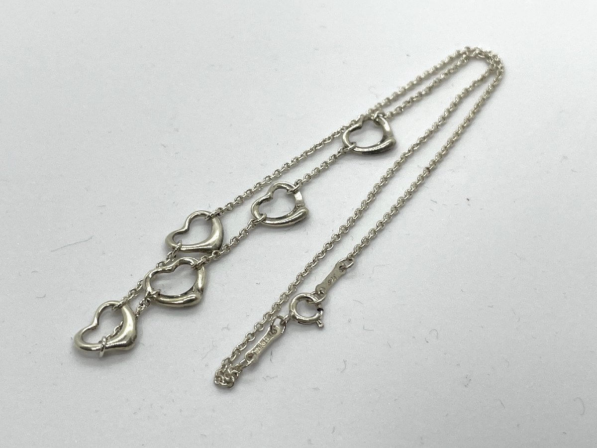 【美品】TIFFANY&Co.　ティファニー　ハートP　ネックレス　シルバー　SV925　4.4g