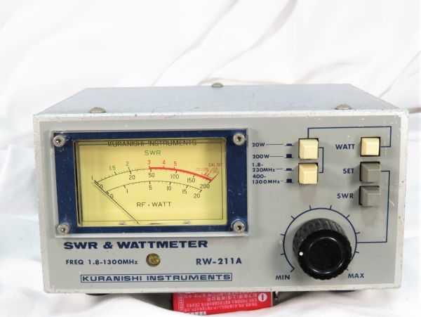 クラニシ RW-211A 1.8MHz～1300MHz SWR＆パワー計 HF/50M/144M/430M
