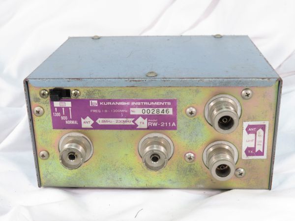 クラニシ RW-211A 1.8MHz～1300MHz SWR＆パワー計 HF/50M/144M/430M