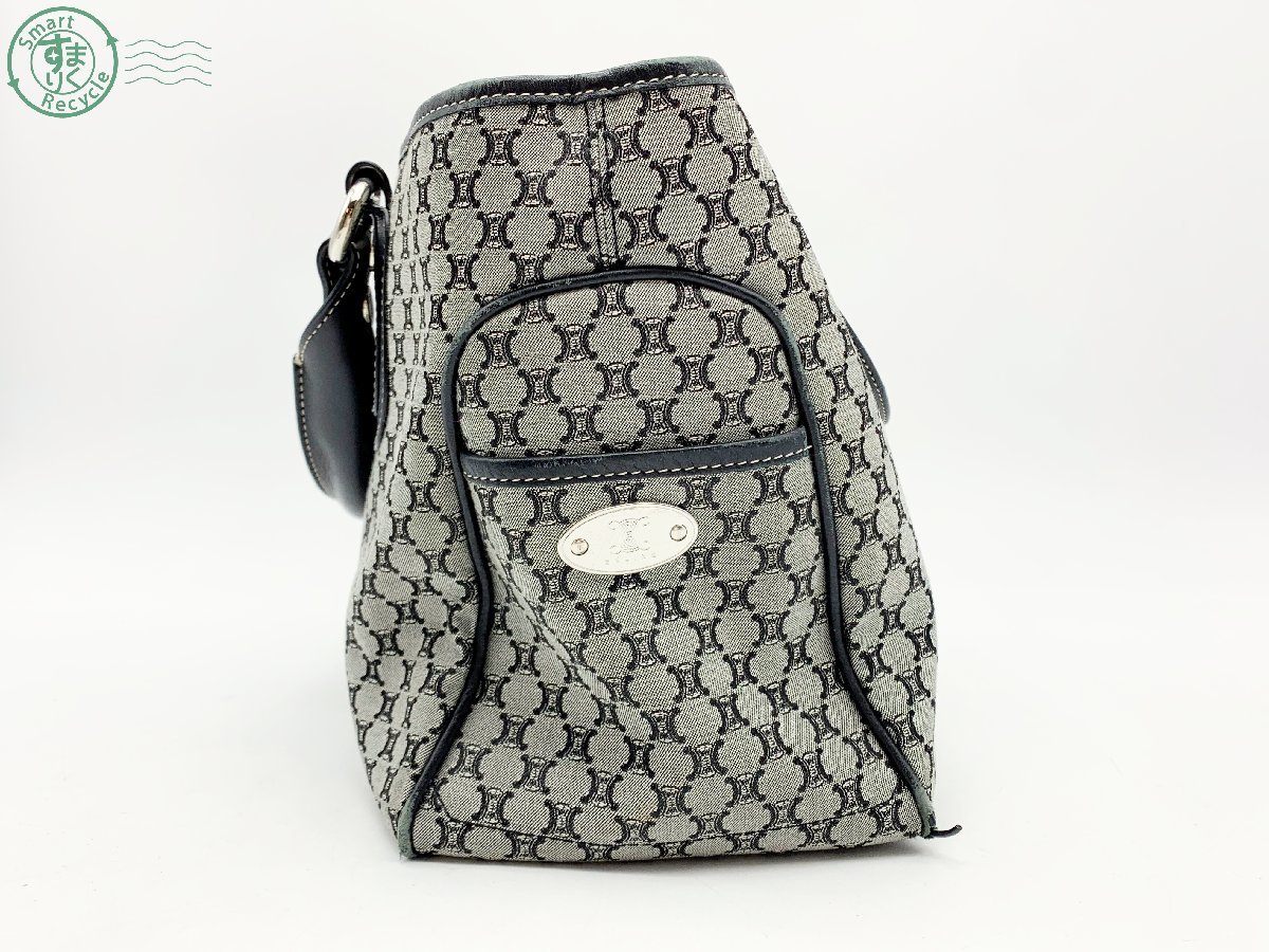 01271603 ☆ CELINE セリーヌ ブギーバッグ マカダム グレー シルバー 