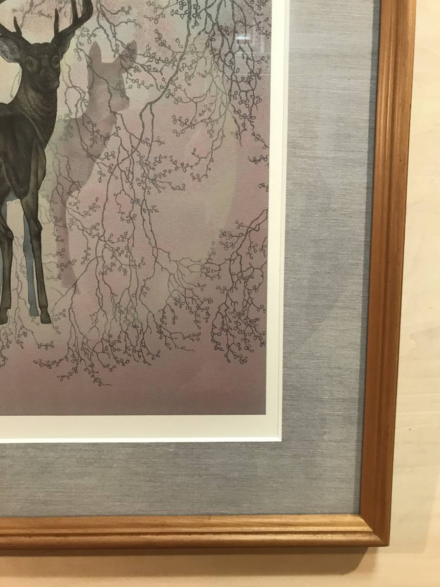 下田義寛 「遠い風」 リトグラフ 直筆サイン・落款・エディション