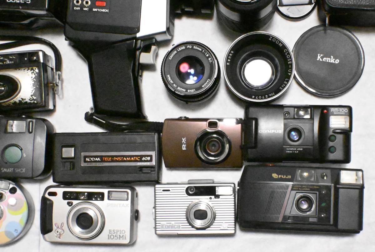 ジャンク 1円スタート フイルムカメラ コンパクトカメラ ビデオカメラ