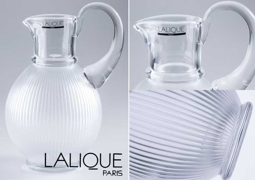 LALIQUE】『 ルネ・ラリック ランジェ クリスタルガラス ピッチャー 箱 