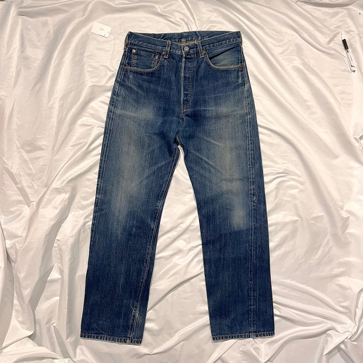 Levi's 50S-XX W32L36 日本製 復刻 Levi's リーバイス 50S-XX BIGE均等V W32L36 90's 日本 501 赤耳