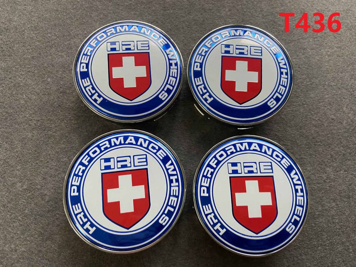HRE ホイールセンターキャップ ハブキャップ 外径60mm 4個セット 