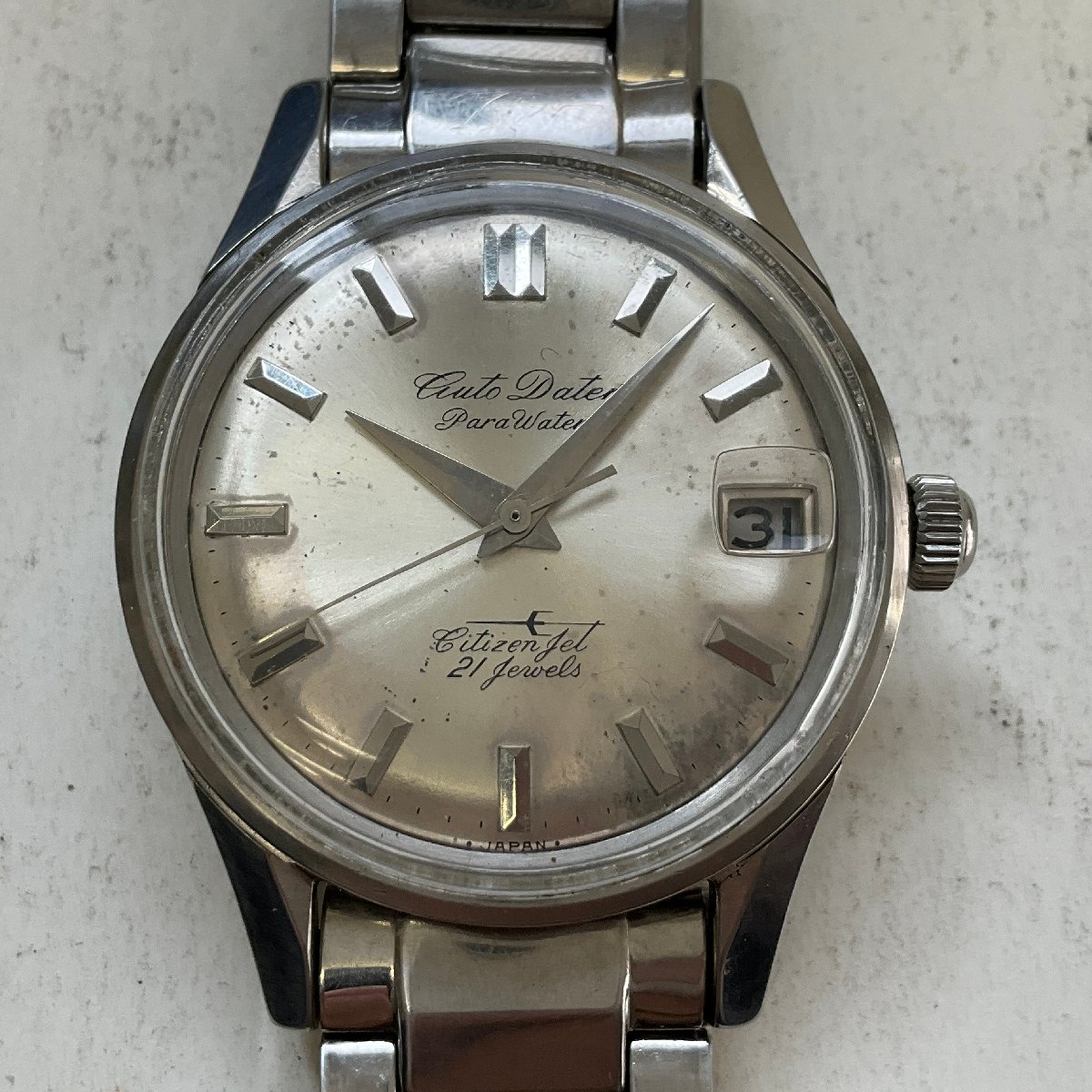 ◇腕時計 シチズン Citizen Jet Auto Dater Para Water 21石 メンズ 