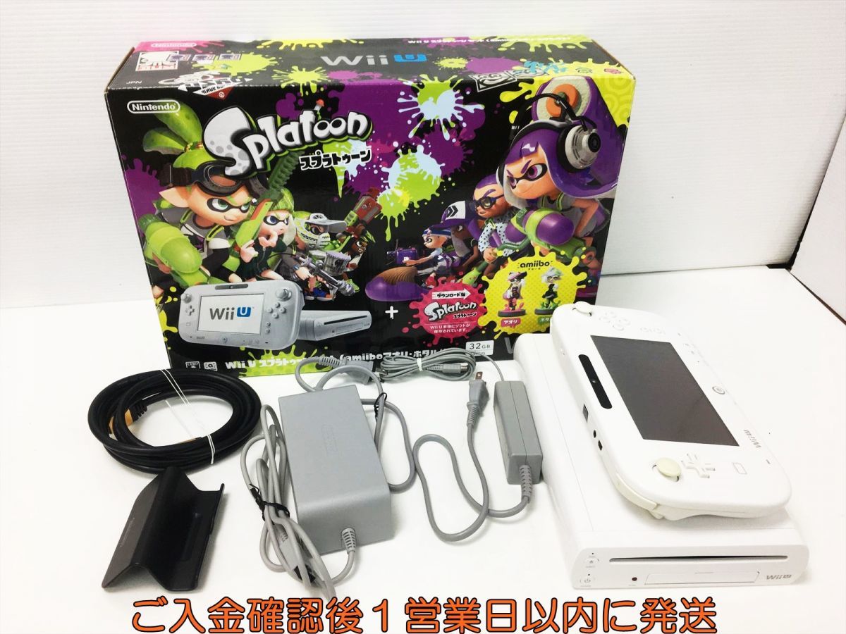 Wii 任天堂 WiiU スプラトゥーンセット ホワイト 32GB 本体 EC13-028jy