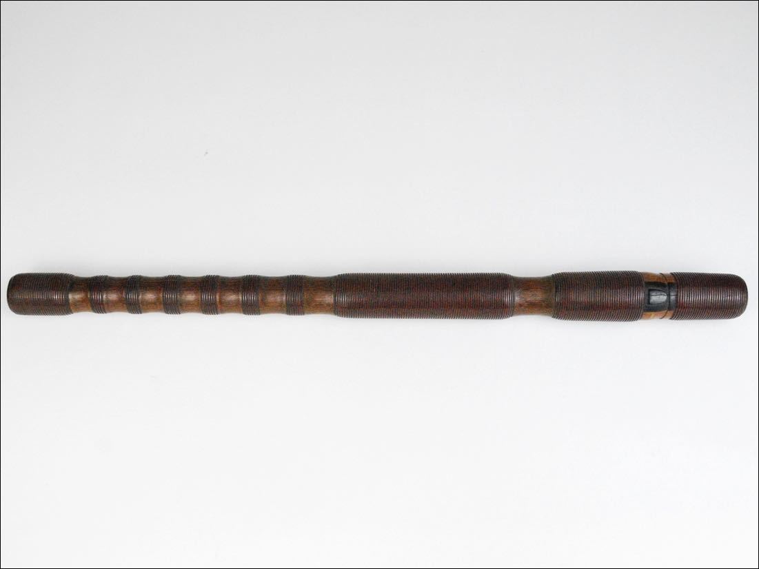 時代 和楽器 煤竹 樺巻 横笛 龍笛 竜笛 40.2cm 管楽器 神楽 雅楽 古