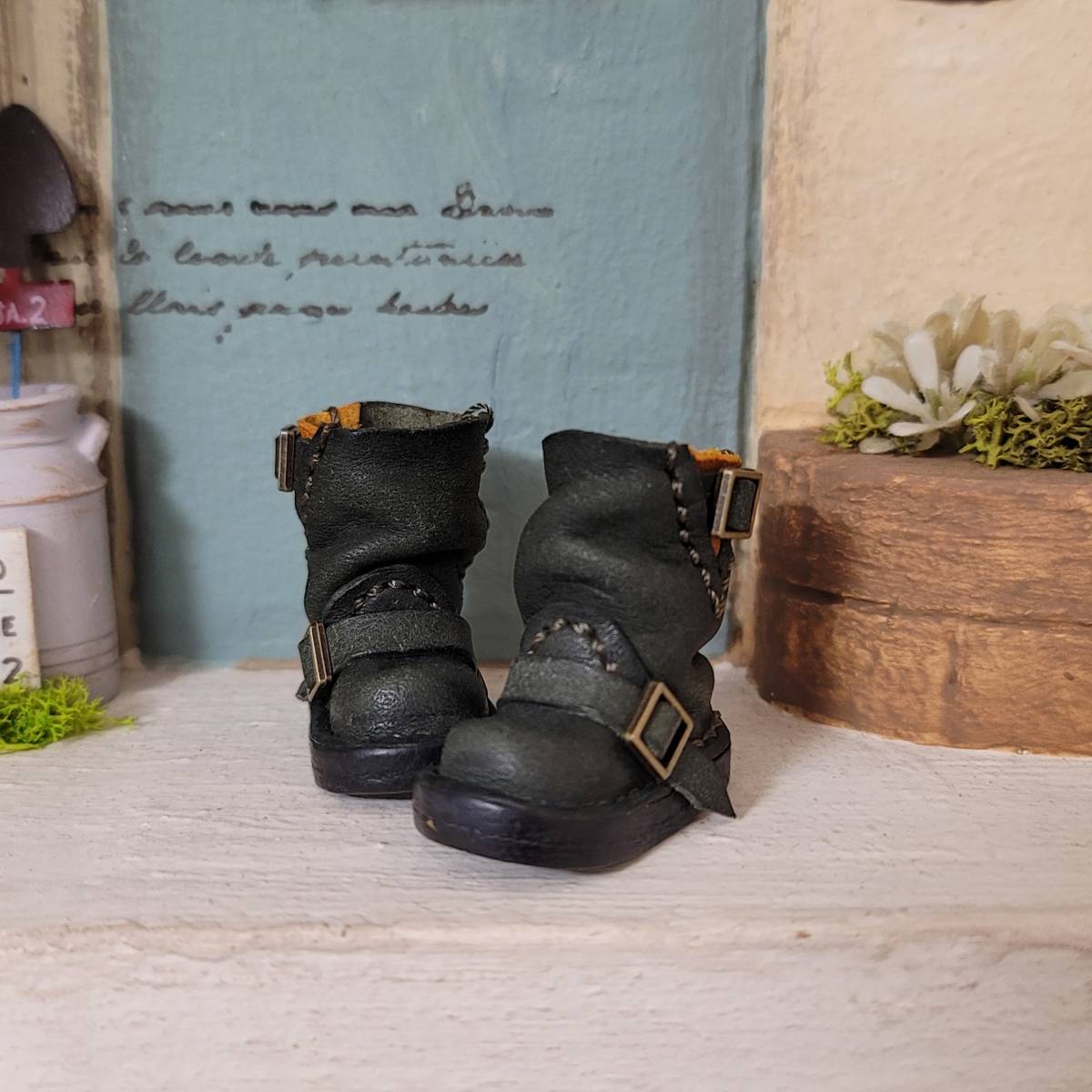 ☆ブライス　ピュアニーモS＊本革＊ワークブーツ＊マルゴー＊グリーン