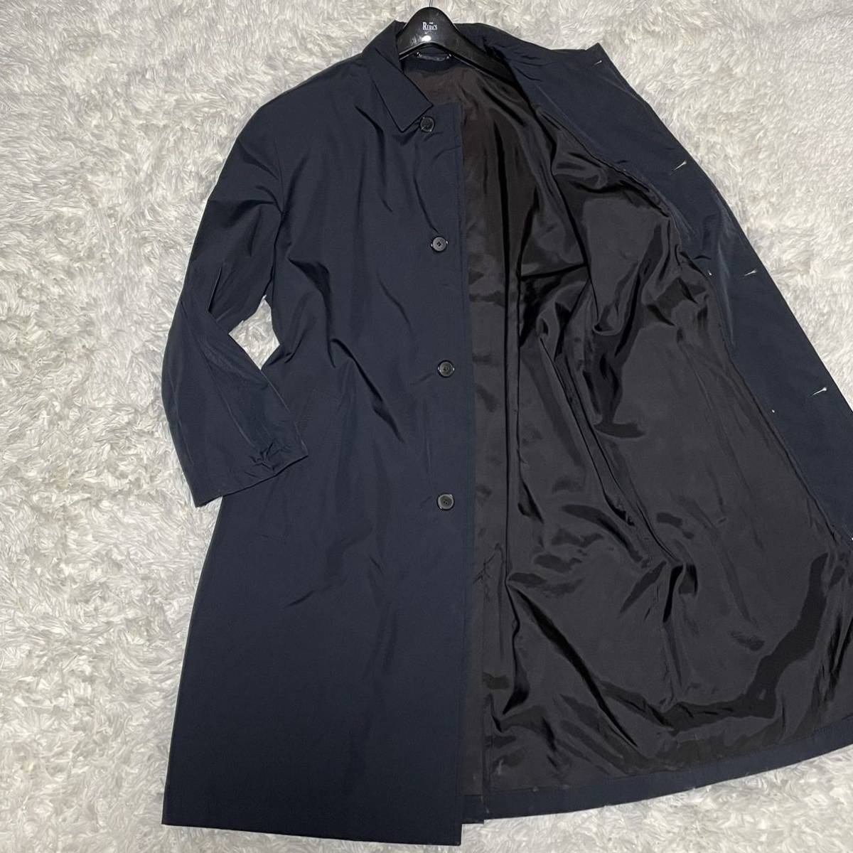 【人気SALE，爆買い】 極 XLサイズ HUGO BOSS ヒューゴボス 漂う漢の色気 ステンカラーコート ネイビー ブラウン スプリングコート メンズ(XLサイズ以上)｜売買されたオークション情報、yahooの商品情報をアーカイブ XLサイズ以上