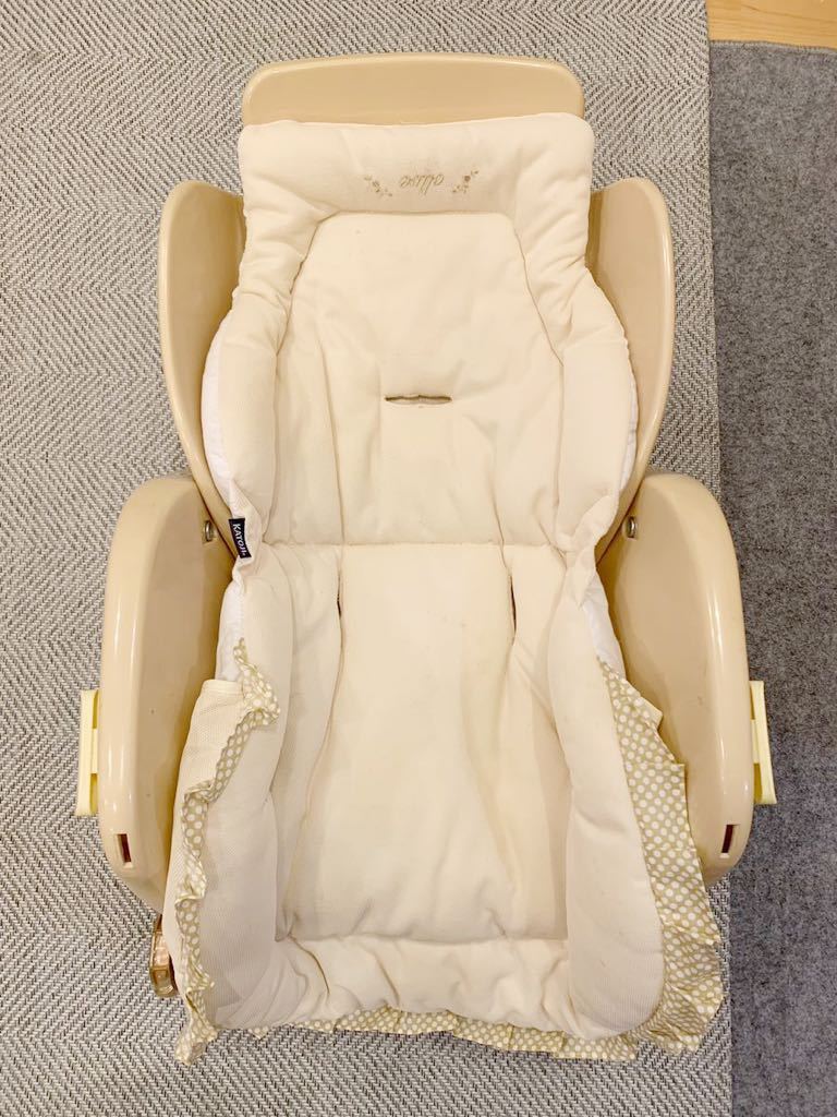 中古美品◇多機能ベビーラック/ベビーチェア/ゆりかご/ハイローチェア  