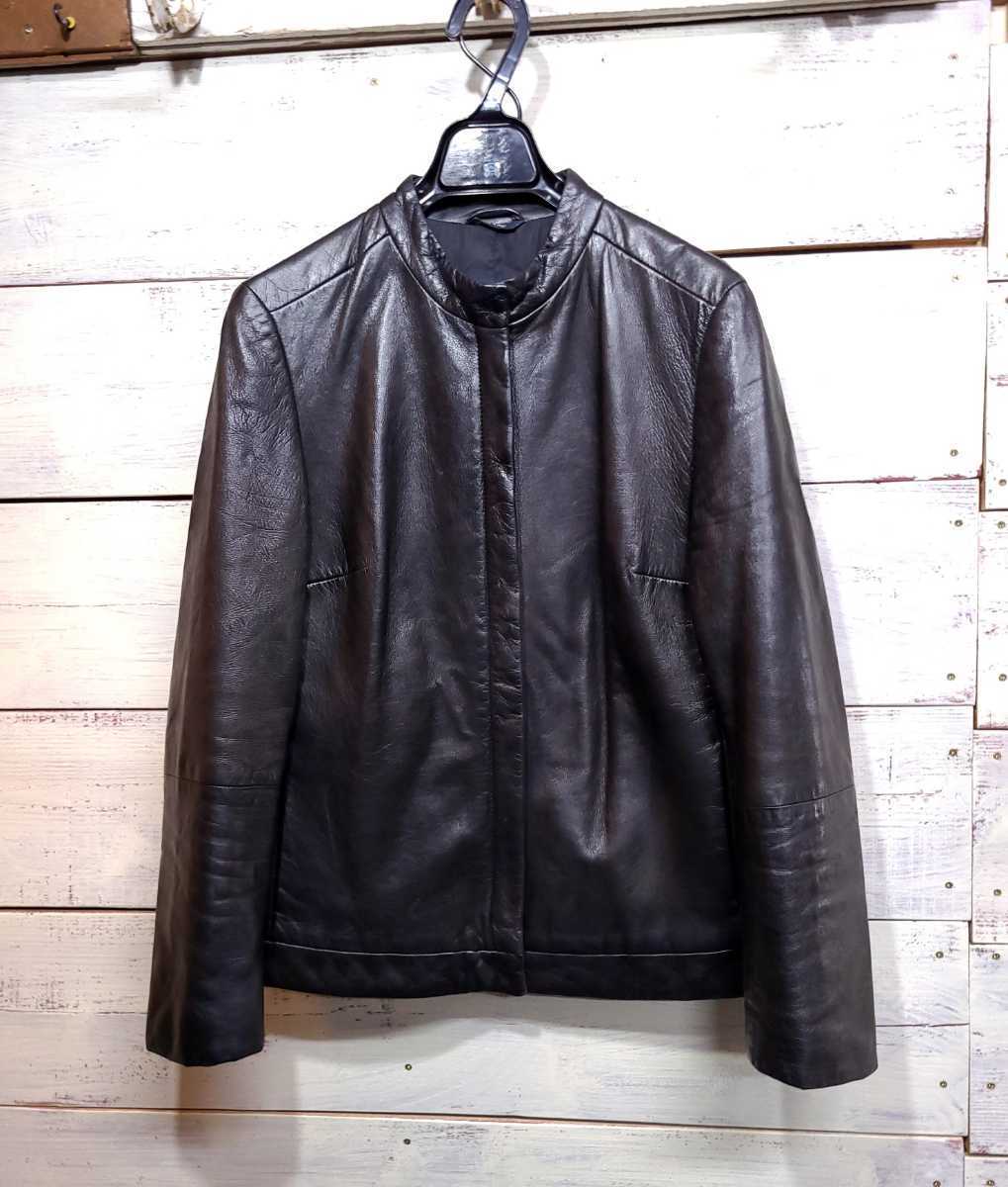 MAX Mara ✨MAX&Co. ラムレザージャケット 羊革 黒 38 Max Mara