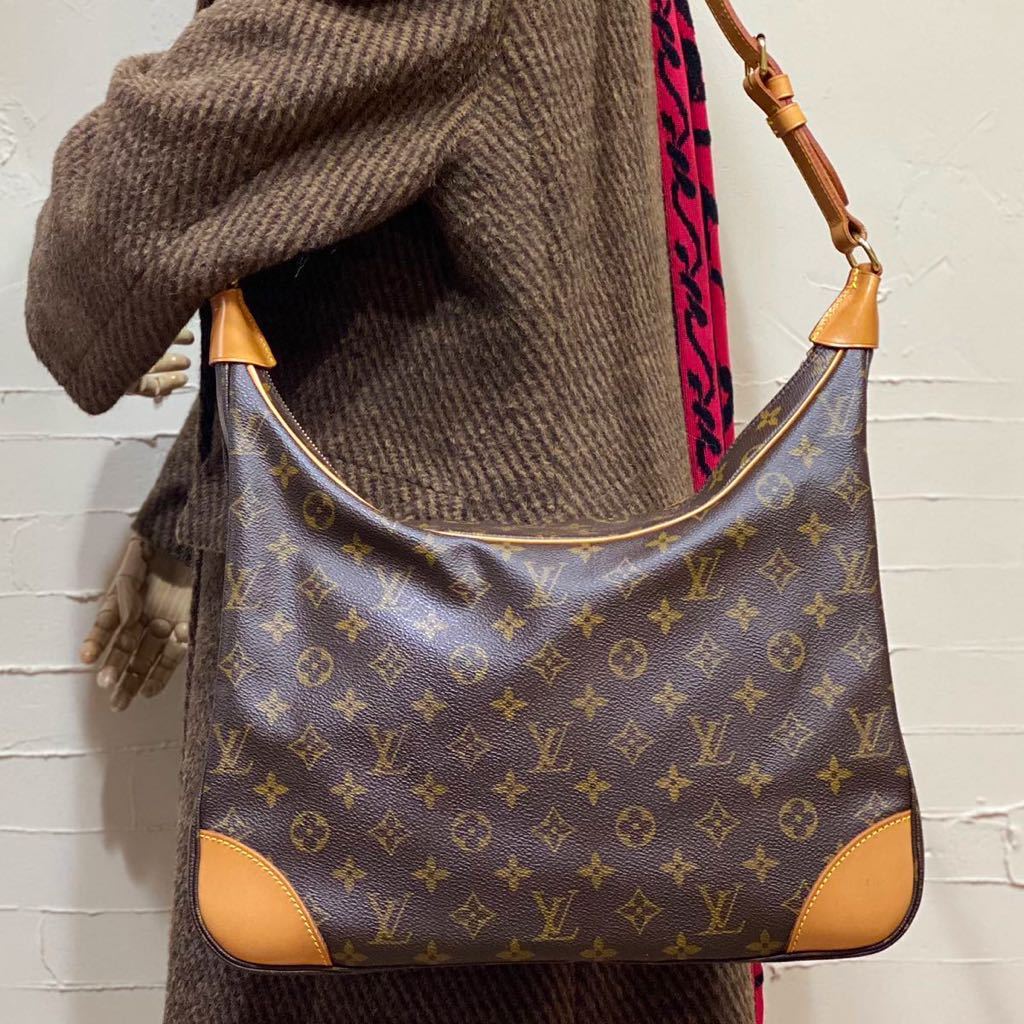 超美品 Louis Vuitton モノグラムライン ブローニュGM ワンショルダーバッグ ヴィンテージバッグ 廃盤 ルイヴィトン