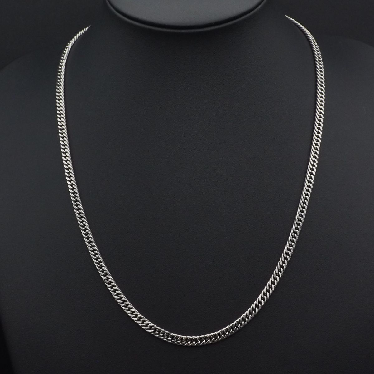Y10 1円 喜平 キヘイチェーン Pt-IN刻印 ネックレス 56cm/4.6mm/23.8g 