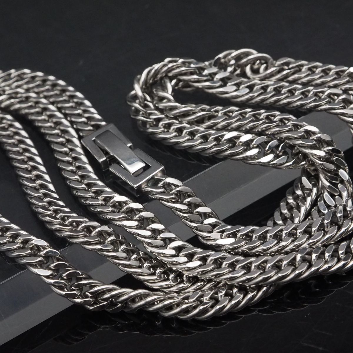 Y10 1円 喜平 キヘイチェーン Pt-IN刻印 ネックレス 56cm/4.6mm/23.8g 