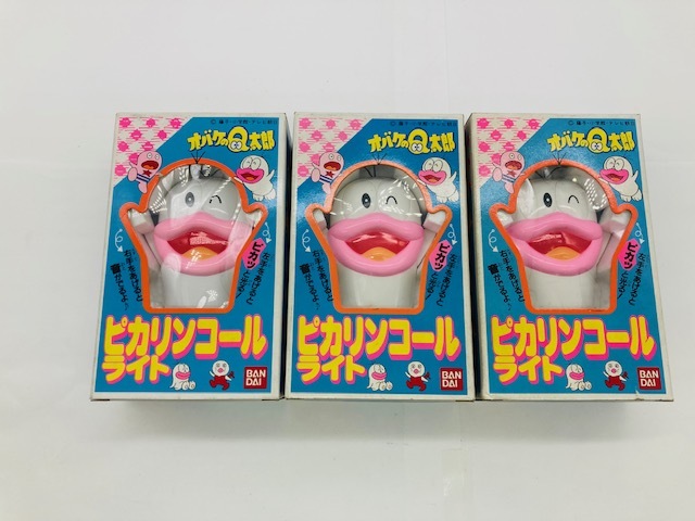 1985年BANDAI オバケのQ太郎 ソフビ フィギュア＋ピカリンコールライト