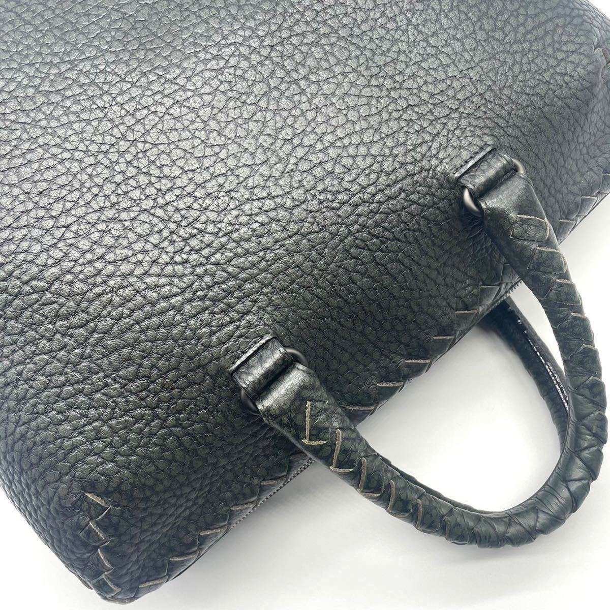 1円《美品》BOTTEGA VENETA ボッテガヴェネタ エンボスレザー ビジネス