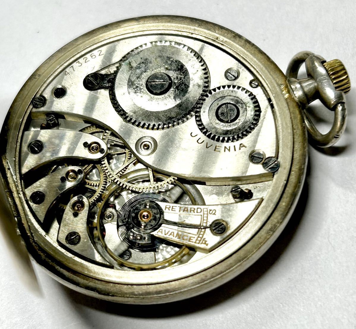 1円〜 ☆T 流通少 銀製 ジュベニア JUVENIA 懐中時計 シルバー900 総
