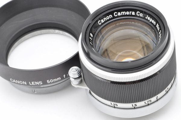 CANON LENS 50mm f1.8 キヤノン レンズ Canon Camera Co. Japan Leica