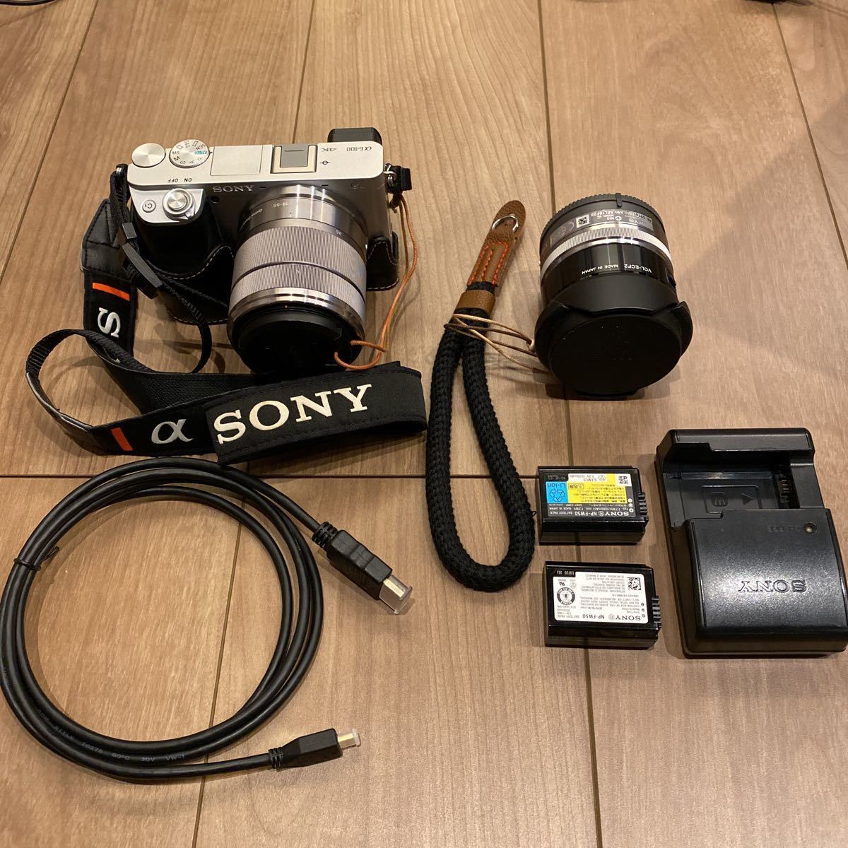 SONY α6400 セット SONY(ソニー) と バッテリー⁄チャージャー メルカリ 
