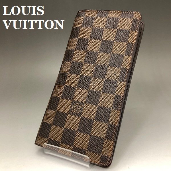 LOUIS VUITTON ルイヴィトン ダミエ ポルトフォイユ ブラザ 二つ折り長