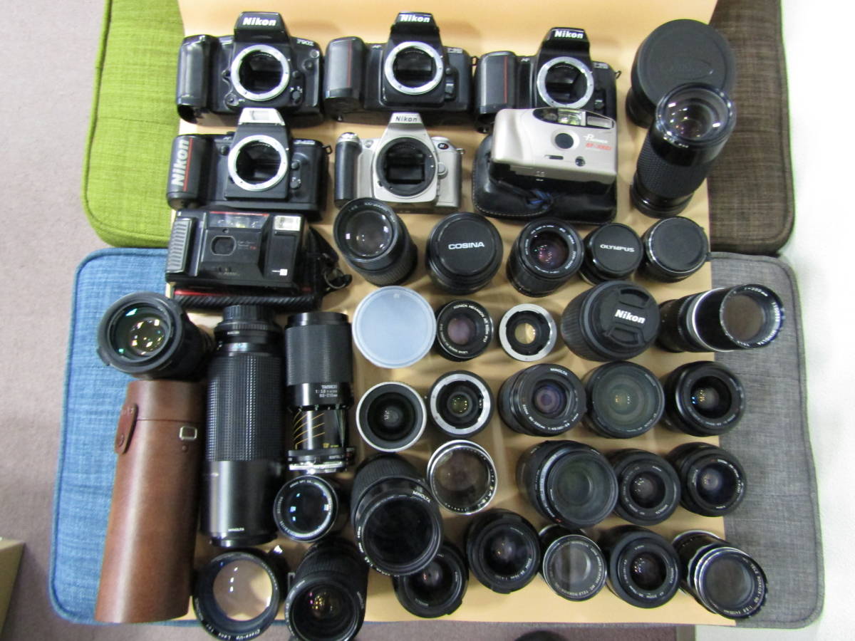 Nikon 一眼レフ フィルムカメラ 動作品 フィルムカメラ レンズ コンパクトカメラ 一眼レフカメラ 大量まとめ