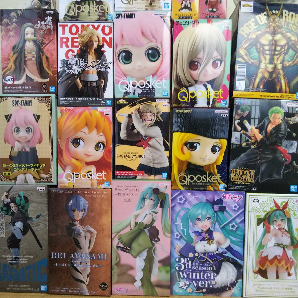 送料無料フィギュア最新作大量まとめ売り鬼滅の刃 チェンソーマン スパイファミリー ヒロアカ 初音ミク ドラゴンボール ワンピース 東リベ