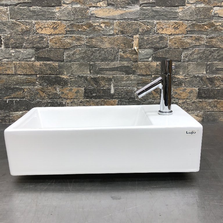 ♪♪a087 LUJU 洗いボウル 手洗いボール コンパクト 洗面所 洗面台 水栓蛇口付 お手洗い トイレ W.C 化粧室♪♪