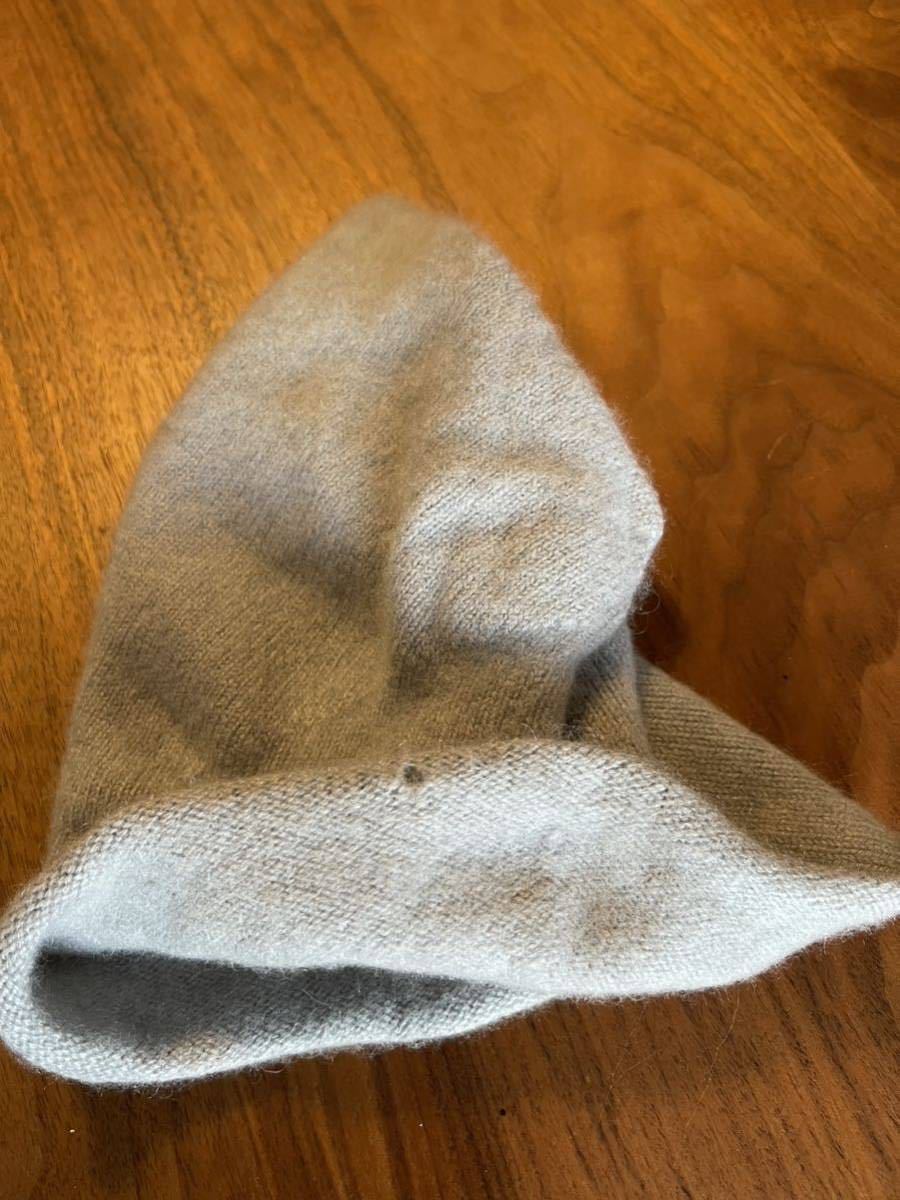 レーベルアンダーコンストラクションホワイト系ニット帽