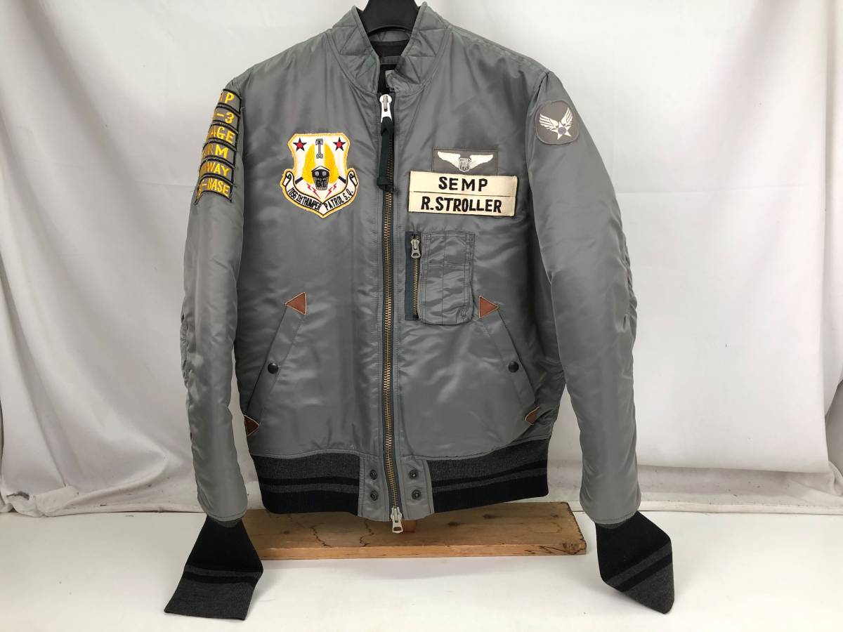 【6107】世田谷ベース S.E.M.P ナックルサンパー フライトジャケット MA-1 メンズ 中古品