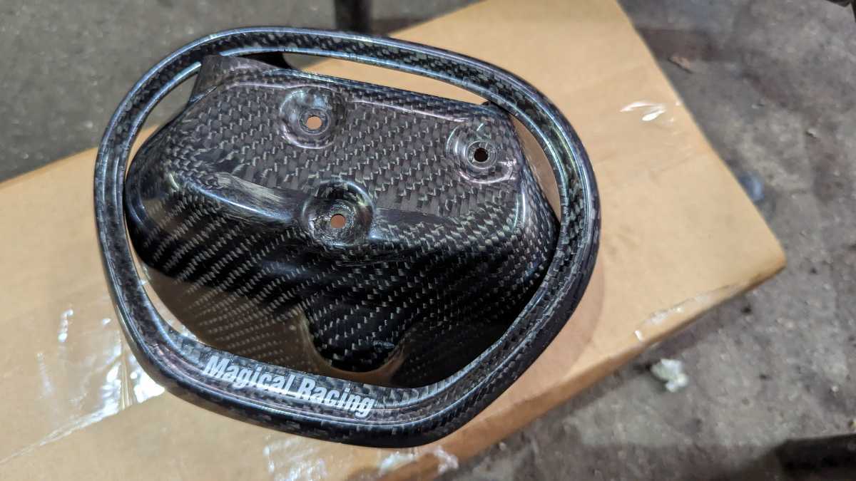 バイク 【美品】GSX400S/250S用 カーボンスクリーン 当時物