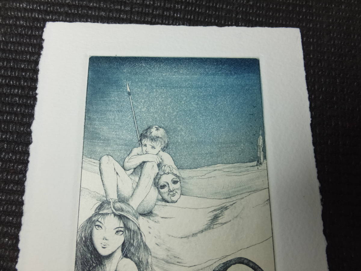 アルフォンス・イノウエ！銅版画！蔵書票！自筆サイン有！スフィンクス