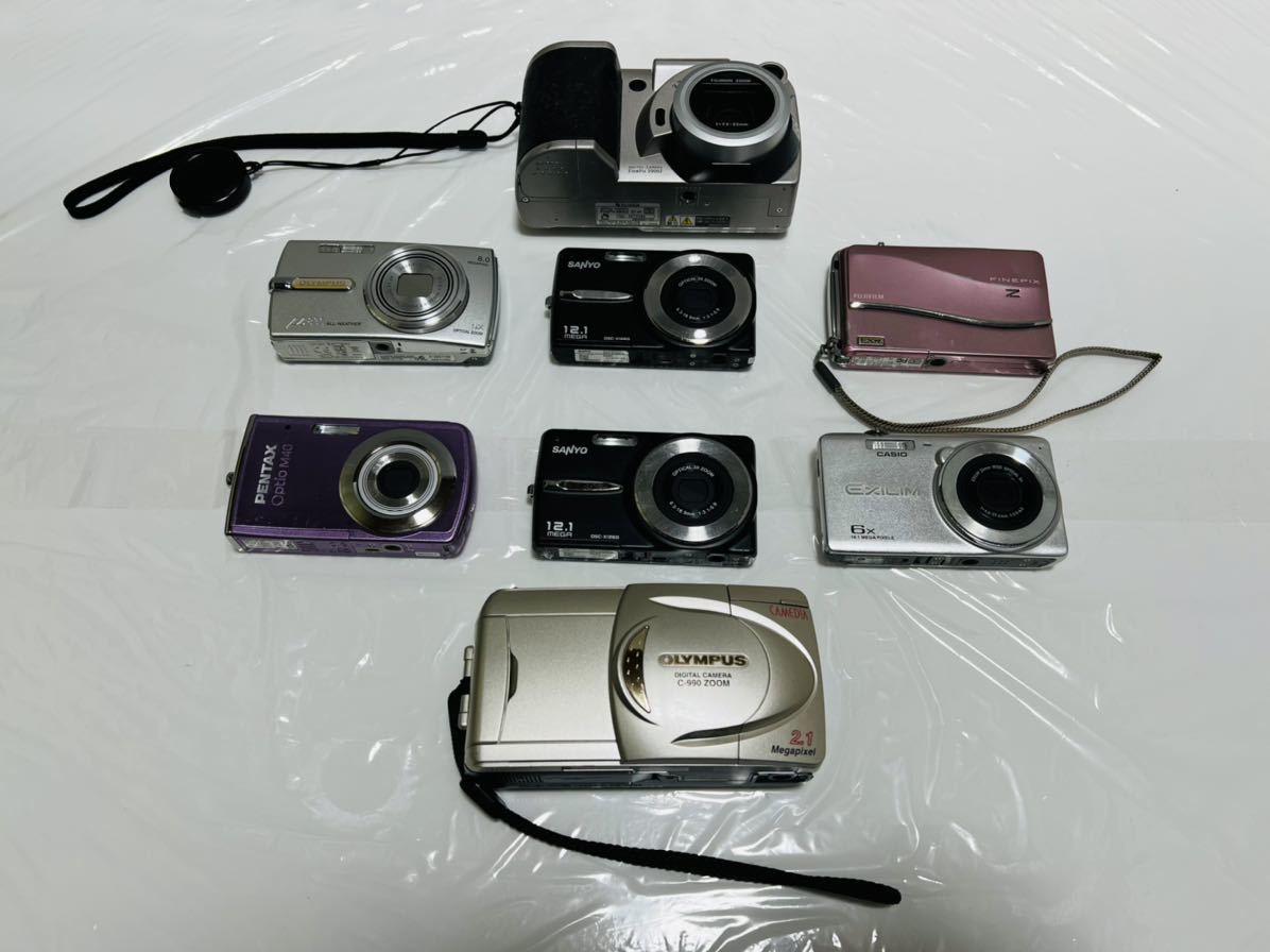 1円 スタート　ジャンク品　デジタルカメラ まとめ売り　オリンパス CASIO FUJIFILM SANYO PENTAX デジカメ　セット