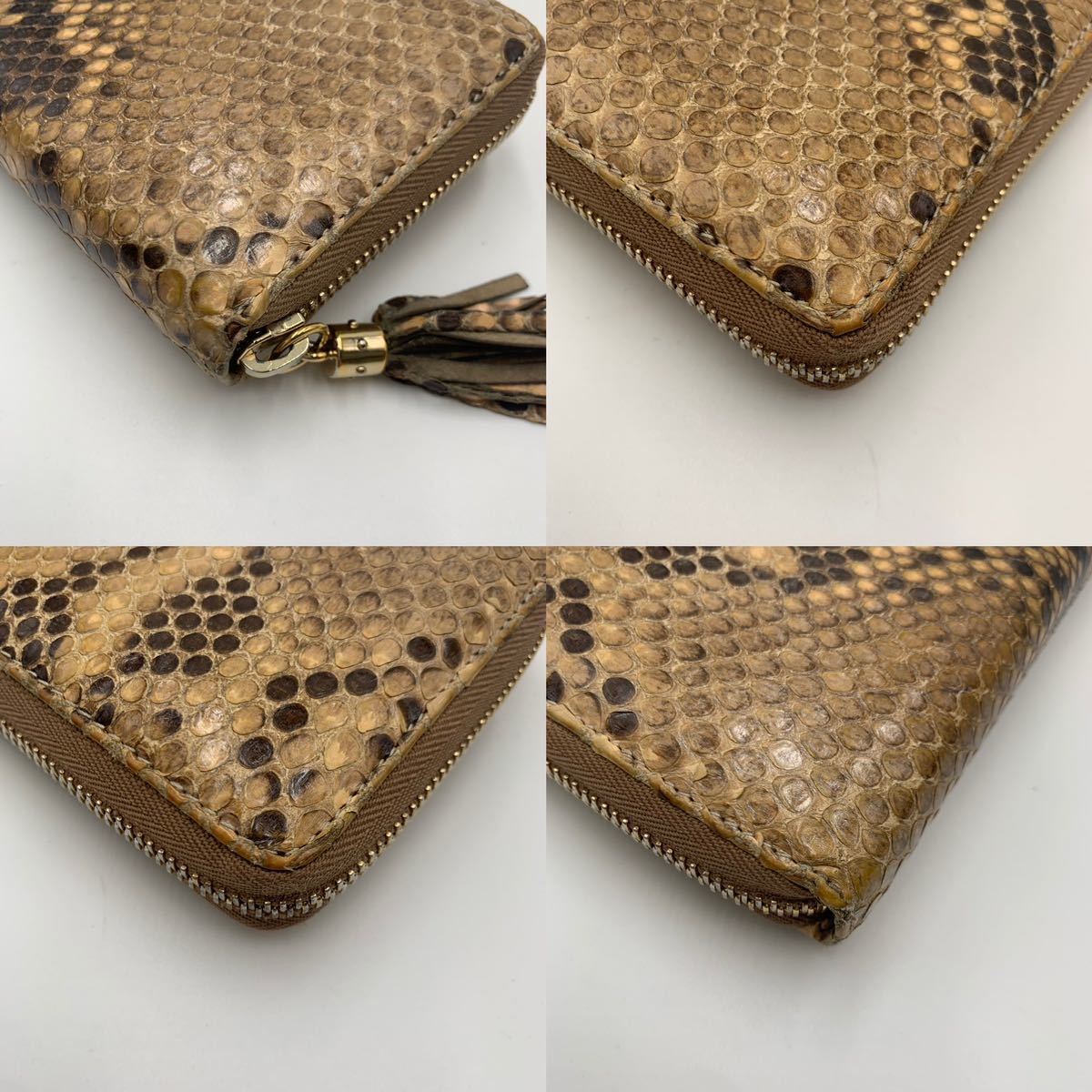 付属品あり 極美品☆入手困難パイソン】グッチ GUCCI ラウンド