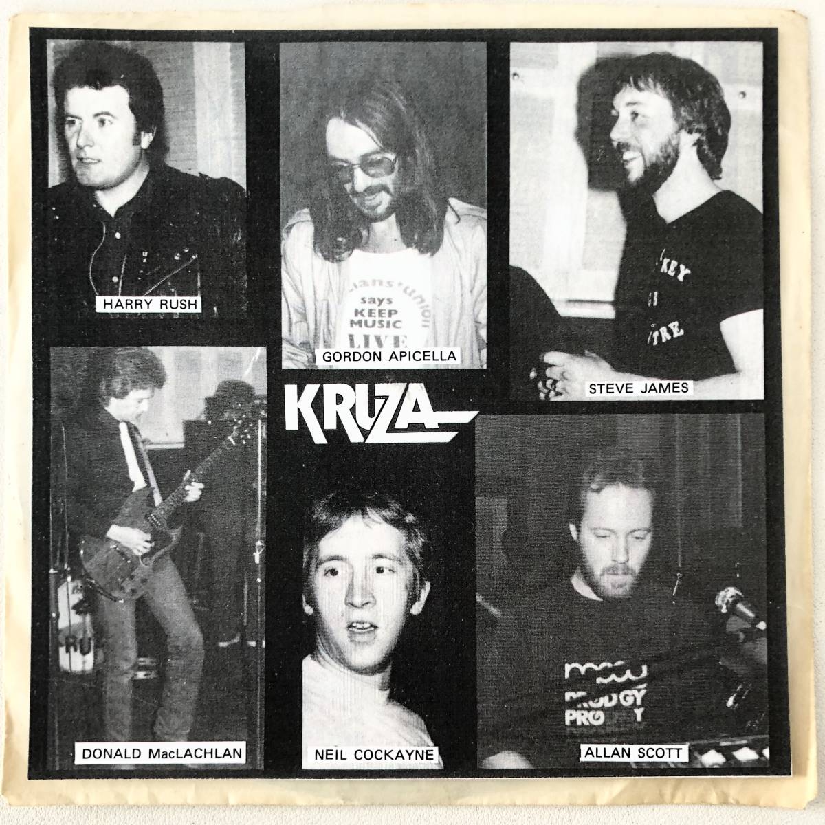 ジャケコピ KRUZA - Movies In The Night 7" スーパーレア 1979 オリジナル 70's UK PUNK ROCK NWOBHM KBD パンク天国 パンク図鑑