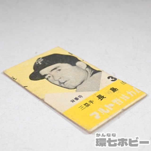 0KD53◇当時物 古い 丸東製菓 マルト野球ガム 長嶋茂雄 カード 読売