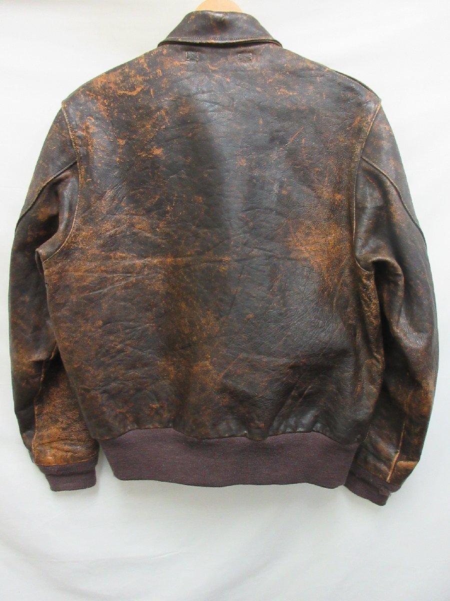 1000円～16万↑美品 バズリクソンズ BUZZ RICKSON’S A-2 30 YEAR AGED フライトジャケット ヴィンテージ エイジド加工 BR80238 サイズ42