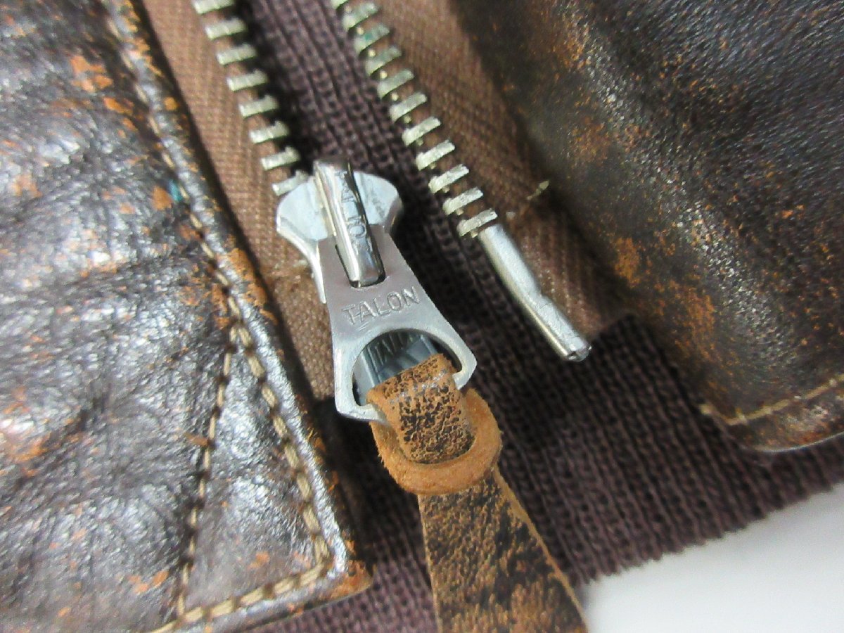 1000円～16万↑美品 バズリクソンズ BUZZ RICKSON’S A-2 30 YEAR AGED フライトジャケット ヴィンテージ エイジド加工 BR80238 サイズ42