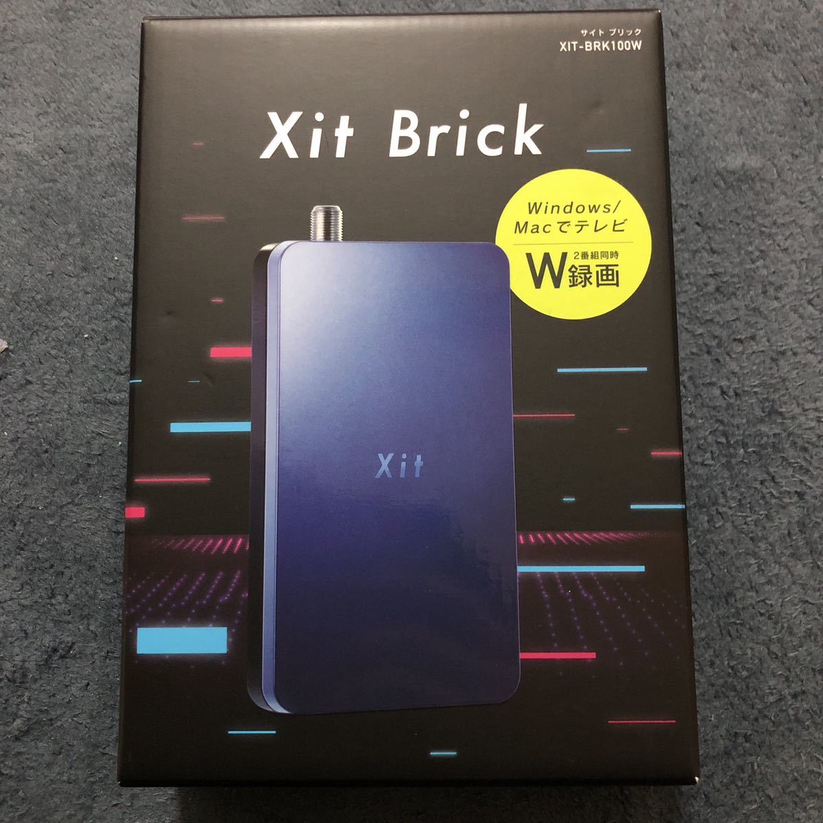 USB接続 テレビチューナー Xit Brick XIT-BRK100W （ブルー）