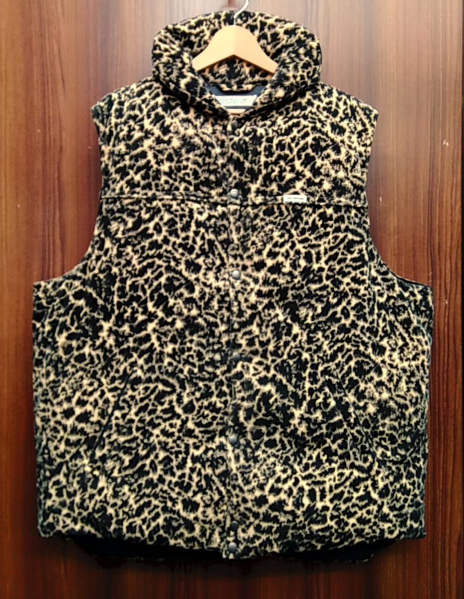 COOTIE / クーティー Corduroy Leopard Oversized Down Vest 