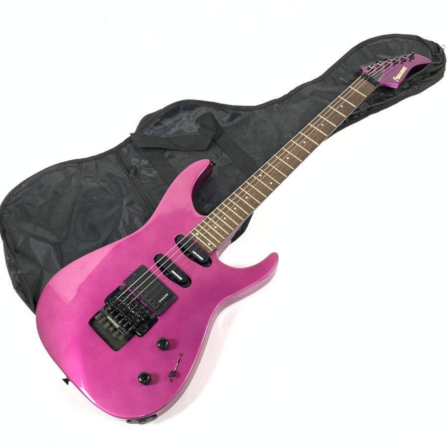 FERNANDES フェルナンデス FR-75 エレキギター 紫系 ソフトケース付き