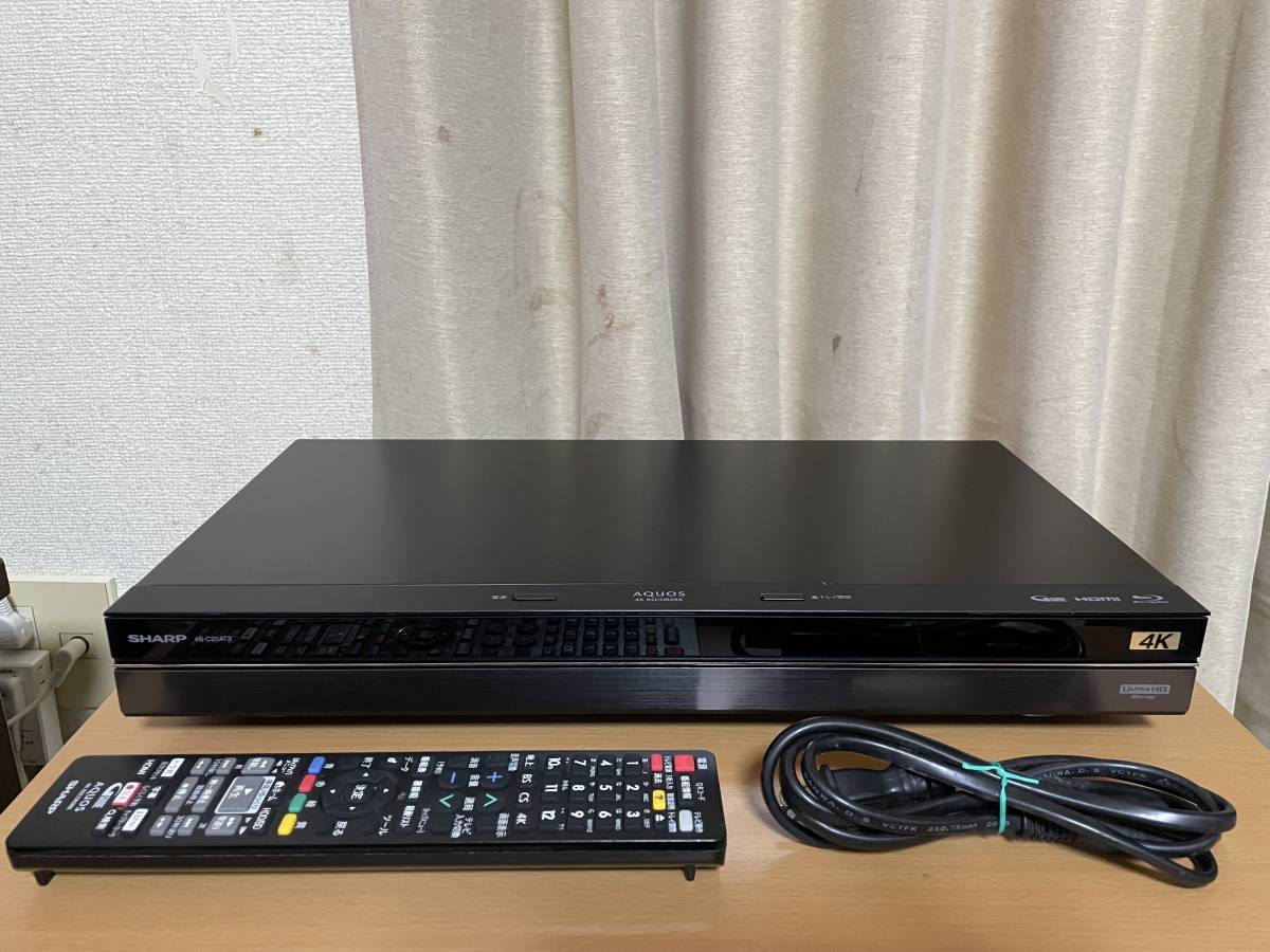 シャープ 2TB 3番組同時録画 ブルーレイレコーダー 4K 4B-C20AT3 : 4B 