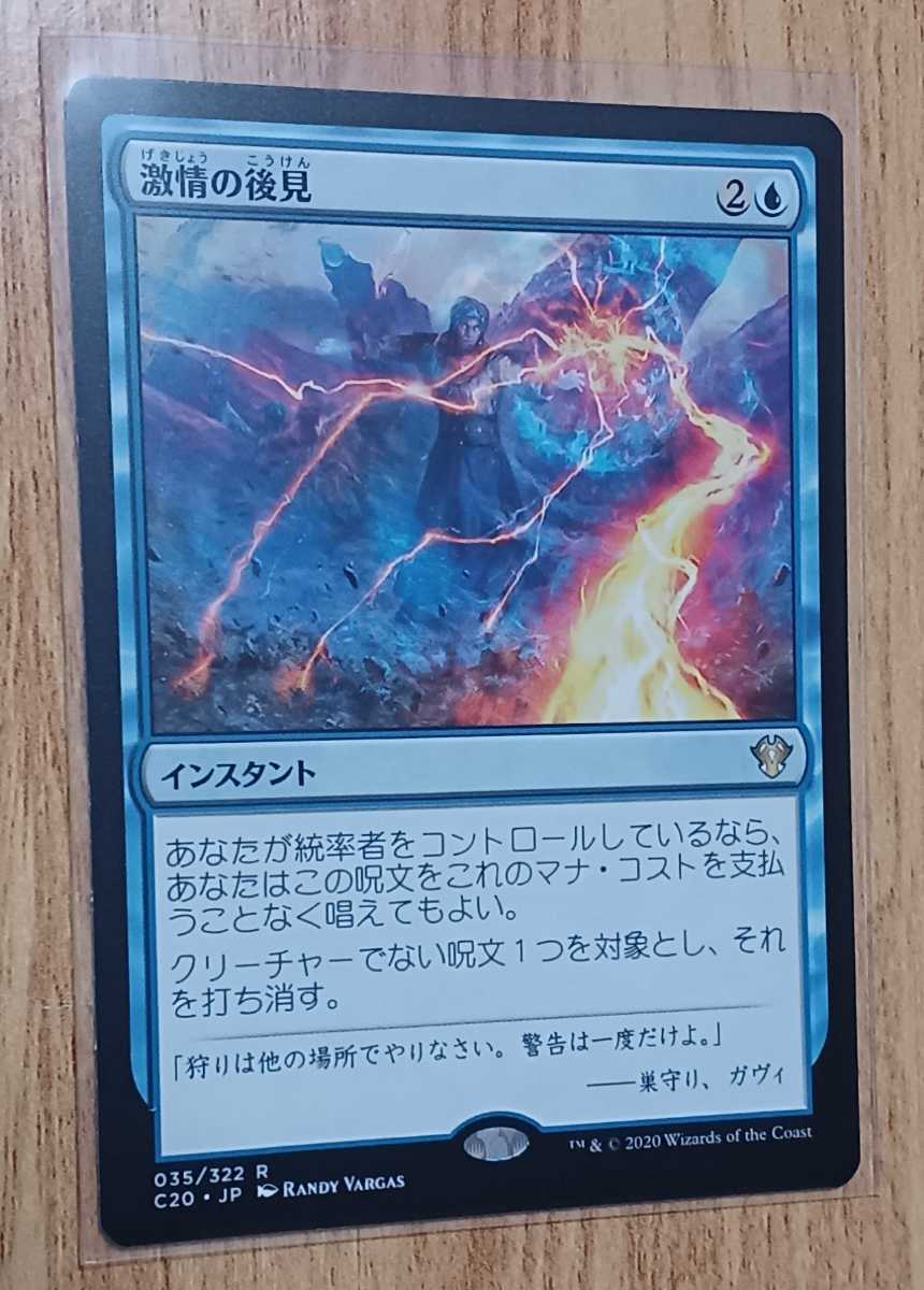 MTG 《激情の後見⁄Fierce 青R ボーダーレス Guardianship》ボーダー