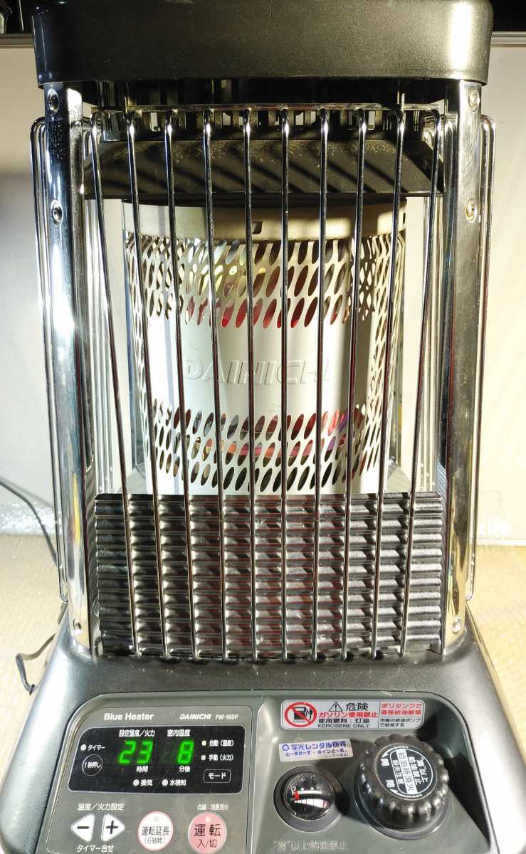 Dainichi 出品期間2/28迄 ブルーヒーター FM-197N 使用僅か 美品・稼動品】2012年製 DAINICHI ダイニチ ブルーヒーター FM-105F