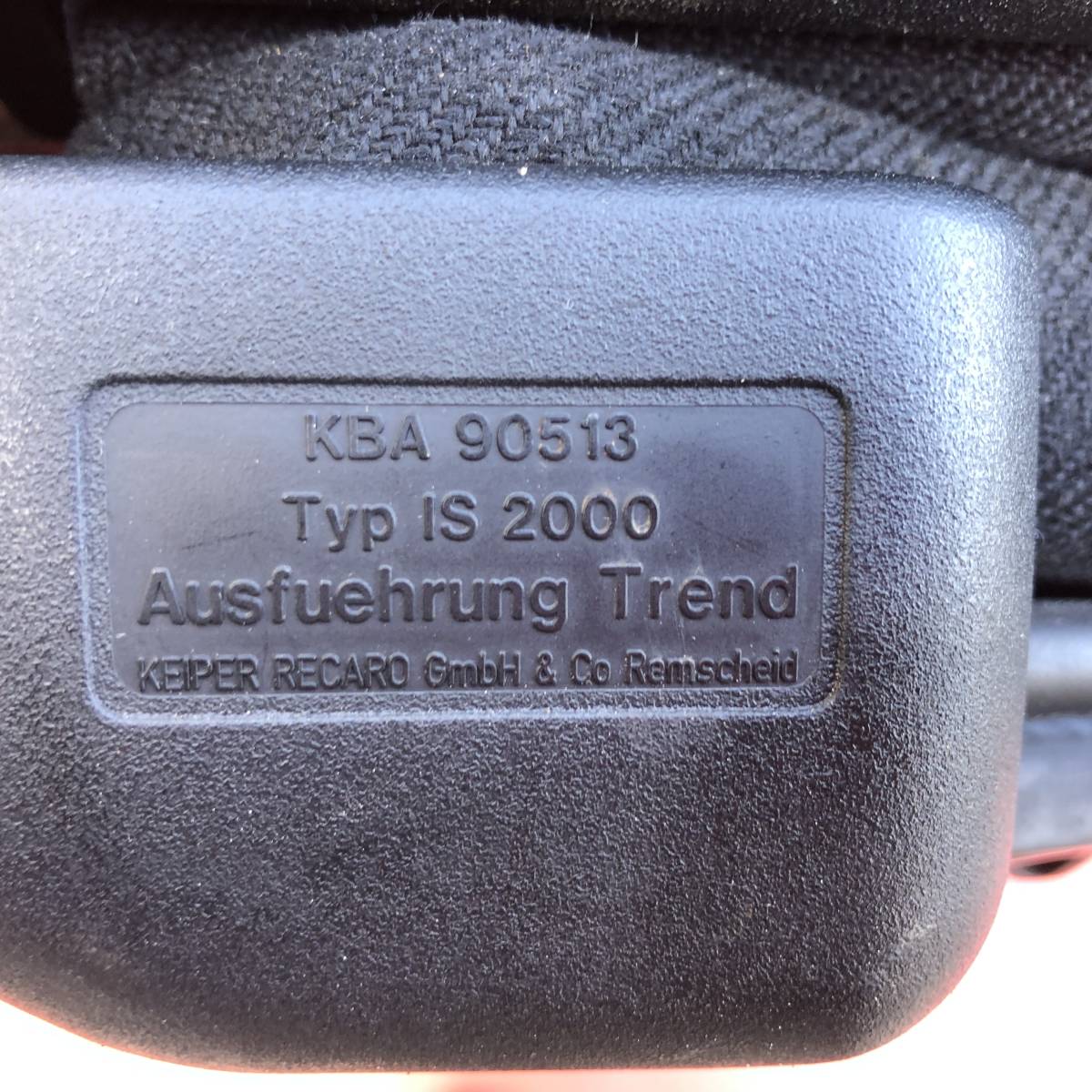 RECARO レカロ シート KBA90513 Typ IS 2000 TREND-J セミバケ RECARO レカロ シート KBA90513 Typ IS 2000 TREND-J セミバケ
