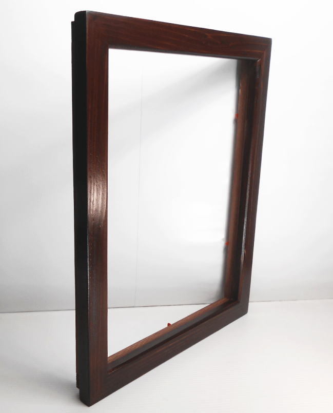 DIY手造り新品◇古木風エイジング油絵F6号サイズ用の天然木製額縁