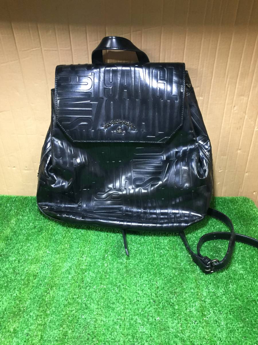 Vivienne West wood リュック ブラック ヴィヴィアン ウエストウッド アングロマニア サイズ約33×28×11cm 19-E