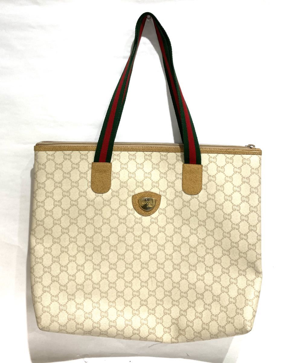 ak-419 グッチ GUCCI PLUS トートバッグ GG柄 シェリーライン
